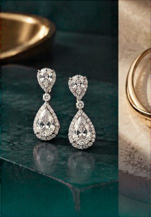 Diamond jewellery close-up