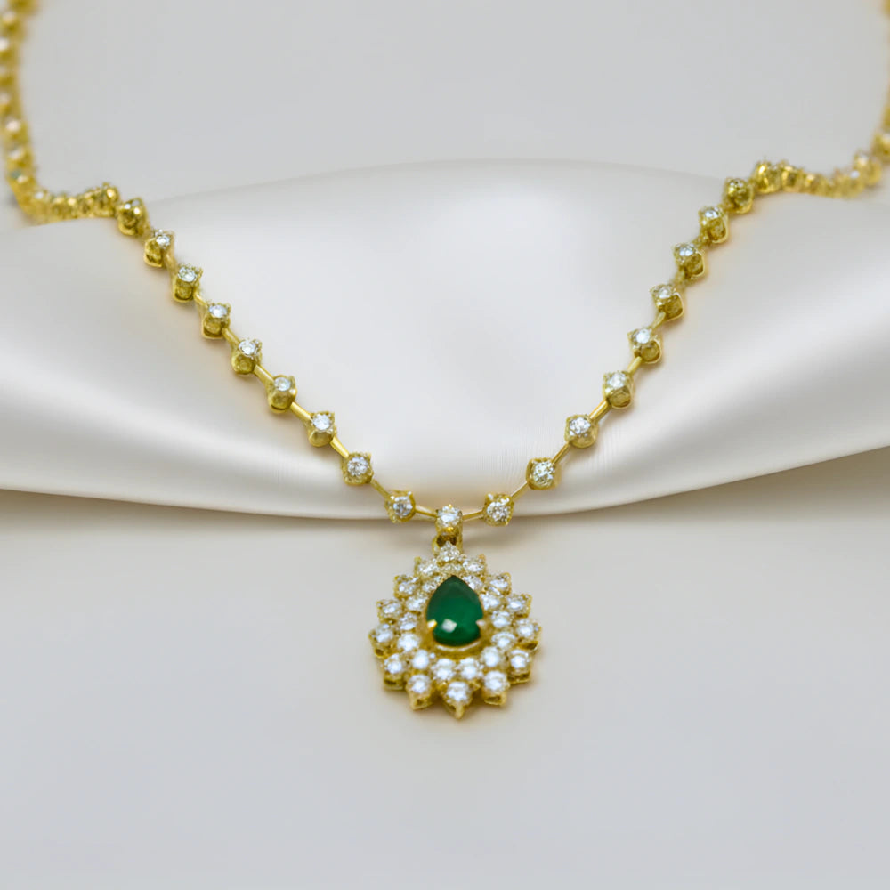 DIAMOND NECKLACE-DIAMOND ORNAMENT-N Gopaldaas Jewellers-NGJ