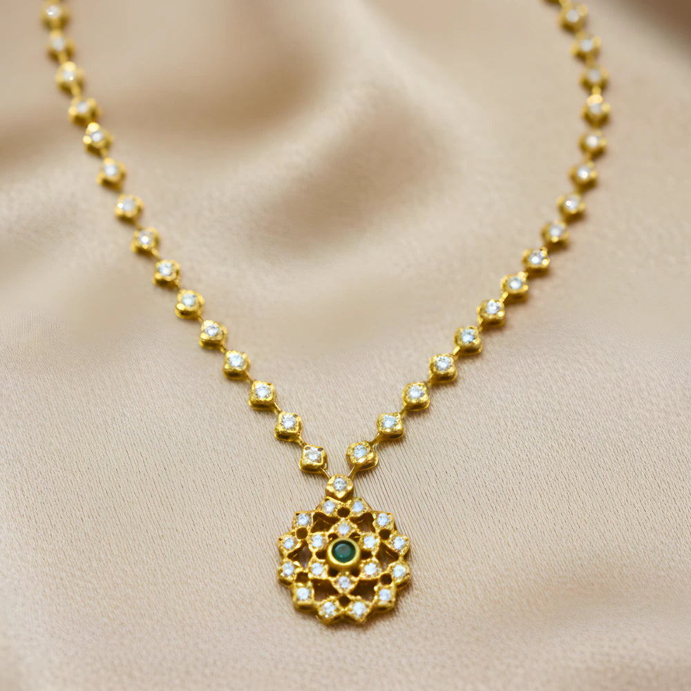 DIAMOND NECKLACE-DIAMOND ORNAMENT-N Gopaldaas Jewellers-NGJ