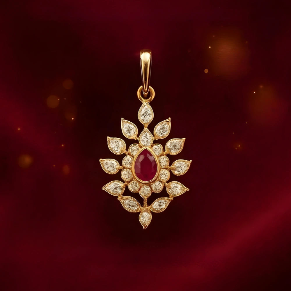 DIAMOND PENDANT-DIAMOND ORNAMENT-N Gopaldaas Jewellers-NGJ